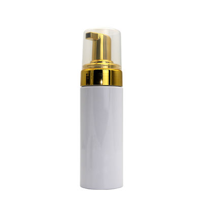 Limpador facial vazio da garrafa da bomba da espuma plástica do ouro 150ml para a lavagem da mão