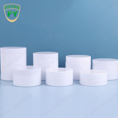 Galvanize recipientes cosméticos do animal de estimação com tampas brancas 50ml 150ml 250ml