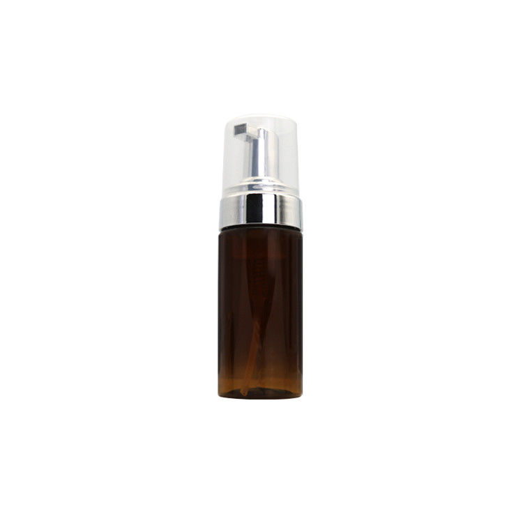 garrafa de 120ml Amber Hand Soap Dispenser Plastic para o empacotamento cosmético