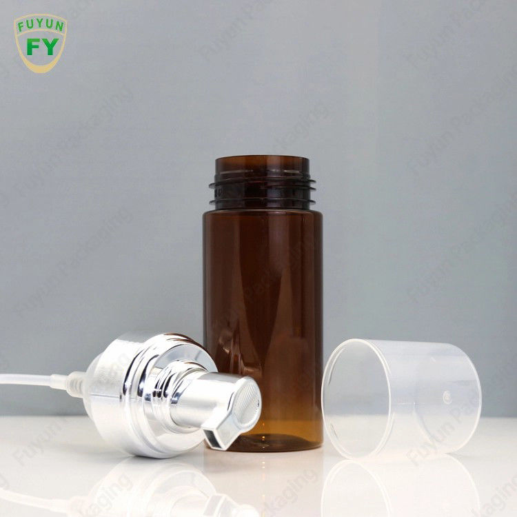 garrafa de 120ml Amber Hand Soap Dispenser Plastic para o empacotamento cosmético
