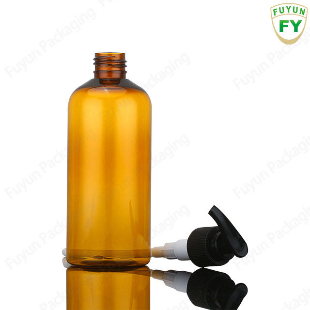 garrafa do distribuidor da bomba do champô de 3,4 onças, garrafas ambarinas claras da bomba do chuveiro