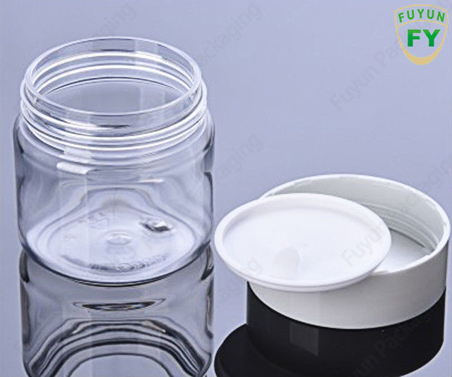 100ml OEM Logo Plastic Packaging Jars, frasco cosmético do curso claro