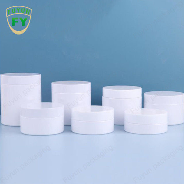 Frascos de creme cosméticos plásticos do ANIMAL DE ESTIMAÇÃO com tampas brancas 50ml 80ml 100ml 120ml