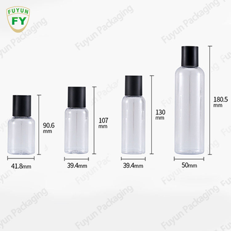 recipientes do tonalizador 50ml/100ml/150ml/250ml que empacotam a garrafa plástica cosmética do ANIMAL DE ESTIMAÇÃO para cosméticos