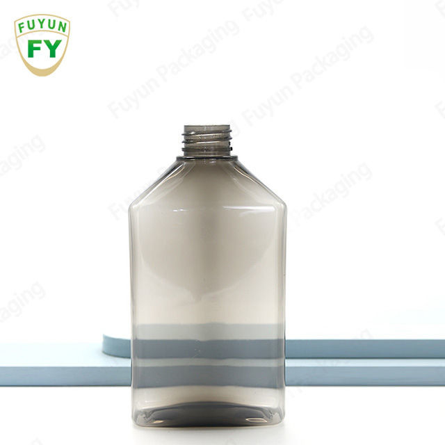 Fuyun elegant 350 500ml slant shoulder green clear shampoo lotion pump bottle
