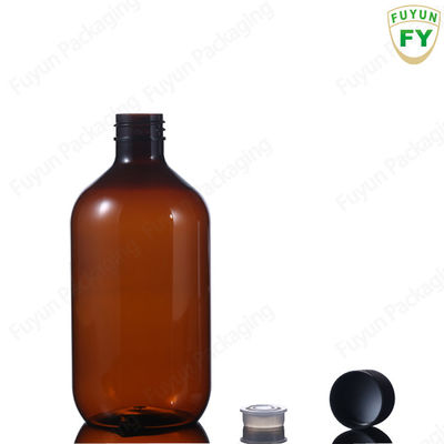 garrafas plásticas do soro 16oz, 500ml vazio Amber Pet Bottles
