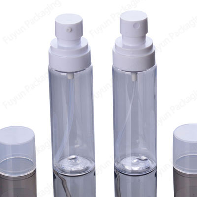 o pulverizador 3.4oz cosmético plástico engarrafa a manipulação de superfície de Chrome