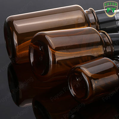 garrafa da bomba do pulverizador 120ml, garrafa plástica ambarina do animal de estimação com bomba da loção