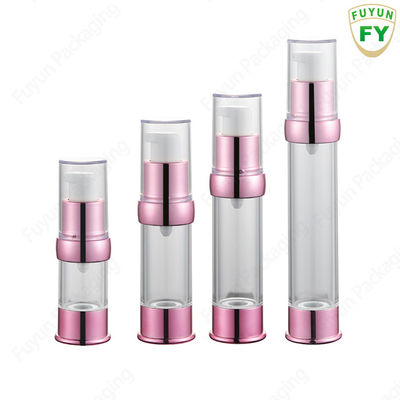 Mini vácuo do curso vazio por atacado de 15ml 30ml 40g 50ml claro em volta da garrafa plástica de creme da loção mal ventilada para cuidados com a pele