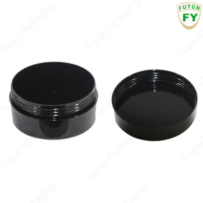 frascos do empacotamento 100g plástico, skincare que empacota frascos pretos do animal de estimação com tampão