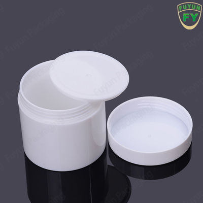 Recipientes 100ml cosméticos elegantes com a tampa branca perfeita para o curso