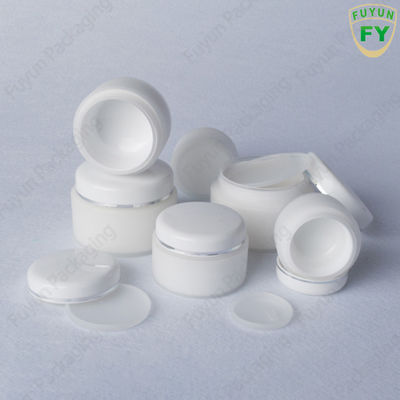 Frascos redondos do empacotamento 15g plástico para o empacotamento do creme dos cuidados com a pele