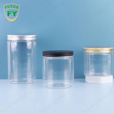 ANIMAL DE ESTIMAÇÃO branco 100ml plástico 300ml do frasco largo transparente da boca dos doces do armazenamento do alimento