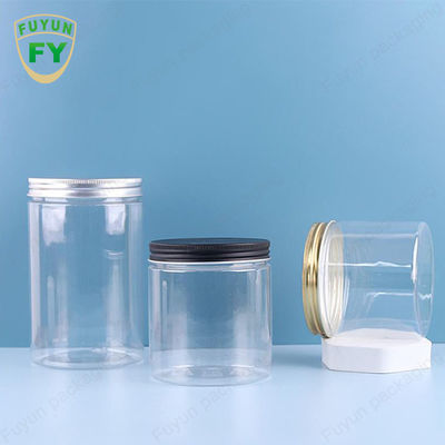 ANIMAL DE ESTIMAÇÃO branco 100ml plástico 300ml do frasco largo transparente da boca dos doces do armazenamento do alimento