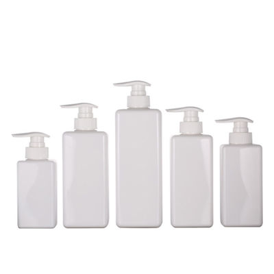 garrafa plástica clara branca Logo Printing do champô de 12.5oz 500ml