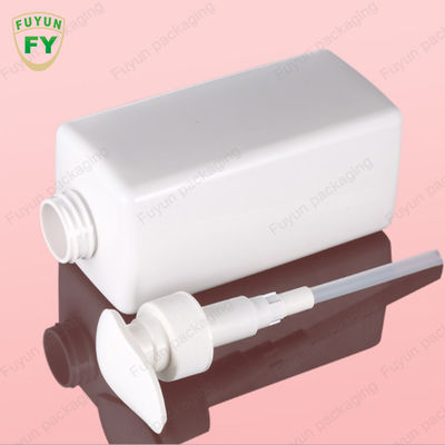 garrafa plástica clara branca Logo Printing do champô de 12.5oz 500ml