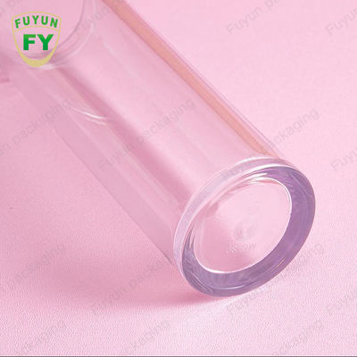 Empacotamento cosmético cilíndrico vazio da garrafa 50ml do pulverizador do ANIMAL DE ESTIMAÇÃO do tampão do ouro