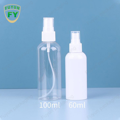 Garrafa fina do pulverizador do plástico da névoa do mini perfume claro de 80ml 100ml