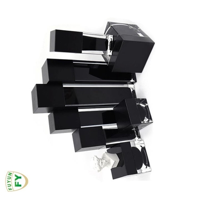 Da forma clara do retângulo da cor do preto de Fuyun 15ml/30ml/60ml/100ml/120ml/15g/30g/50g/100g garrafa dobro plástica acrílica da parede