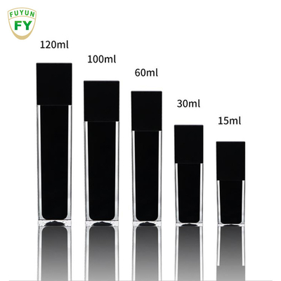 Da forma clara do retângulo da cor do preto de Fuyun 15ml/30ml/60ml/100ml/120ml/15g/30g/50g/100g garrafa dobro plástica acrílica da parede