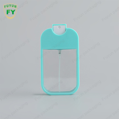tamanho plástico do bolso da garrafa do pulverizador de perfume 30ml para a cor azul do pulverizador do Sanitizer da mão