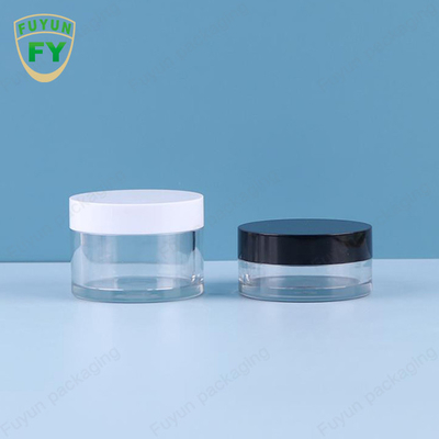 Frasco largo claro plástico do creme da lama do sono da cara do olho da boca do animal de estimação de Fuyun 30ml 50ml