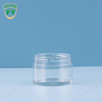 Frasco largo claro plástico do creme da lama do sono da cara do olho da boca do animal de estimação de Fuyun 30ml 50ml