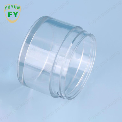 Frasco largo claro plástico do creme da lama do sono da cara do olho da boca do animal de estimação de Fuyun 30ml 50ml