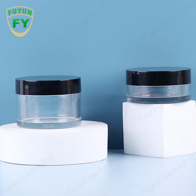 Frasco largo claro plástico do creme da lama do sono da cara do olho da boca do animal de estimação de Fuyun 30ml 50ml