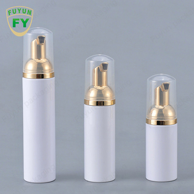 garrafa da bomba da espuma do ouro de 30ml 50ml 80ml com tampão claro
