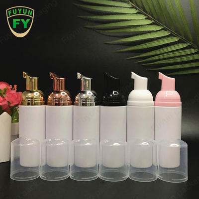 garrafa da bomba da espuma do ouro de 30ml 50ml 80ml com tampão claro