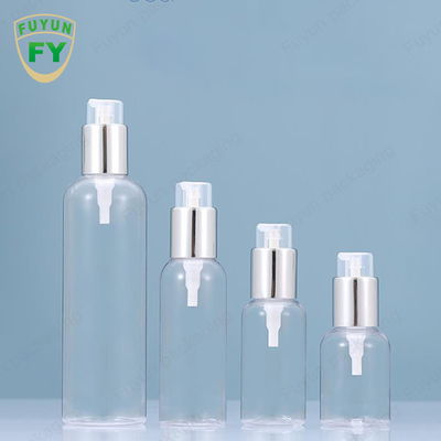 a bomba plástica de 75ml 100ml 250ml engarrafa o recipiente de prata da bomba da loção do tonalizador do soro
