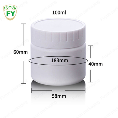 O GV 4.05oz PP tampa o frasco de creme plástico para bálsamos de bordo das sombras para os olhos