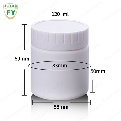O GV 4.05oz PP tampa o frasco de creme plástico para bálsamos de bordo das sombras para os olhos