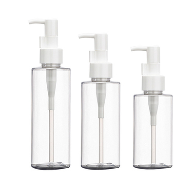 garrafas plásticas da bomba do ANIMAL DE ESTIMAÇÃO do espaço livre de 160ml 200ml para o óleo do corpo