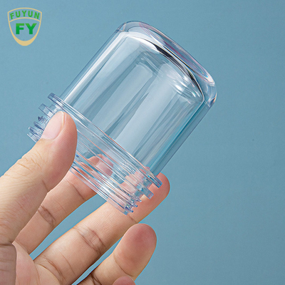 1.69oz 3.38oz que engrossa o empacotamento plástico claro range lados retos
