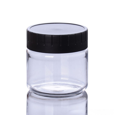 frascos do empacotamento plástico de 60ml 100ml Skincare com tampão branco