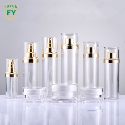 Grupo acrílico feito sob encomenda 30ml 100ml 120ml Skincare do frasco da garrafa da bomba do pulverizador da loção
